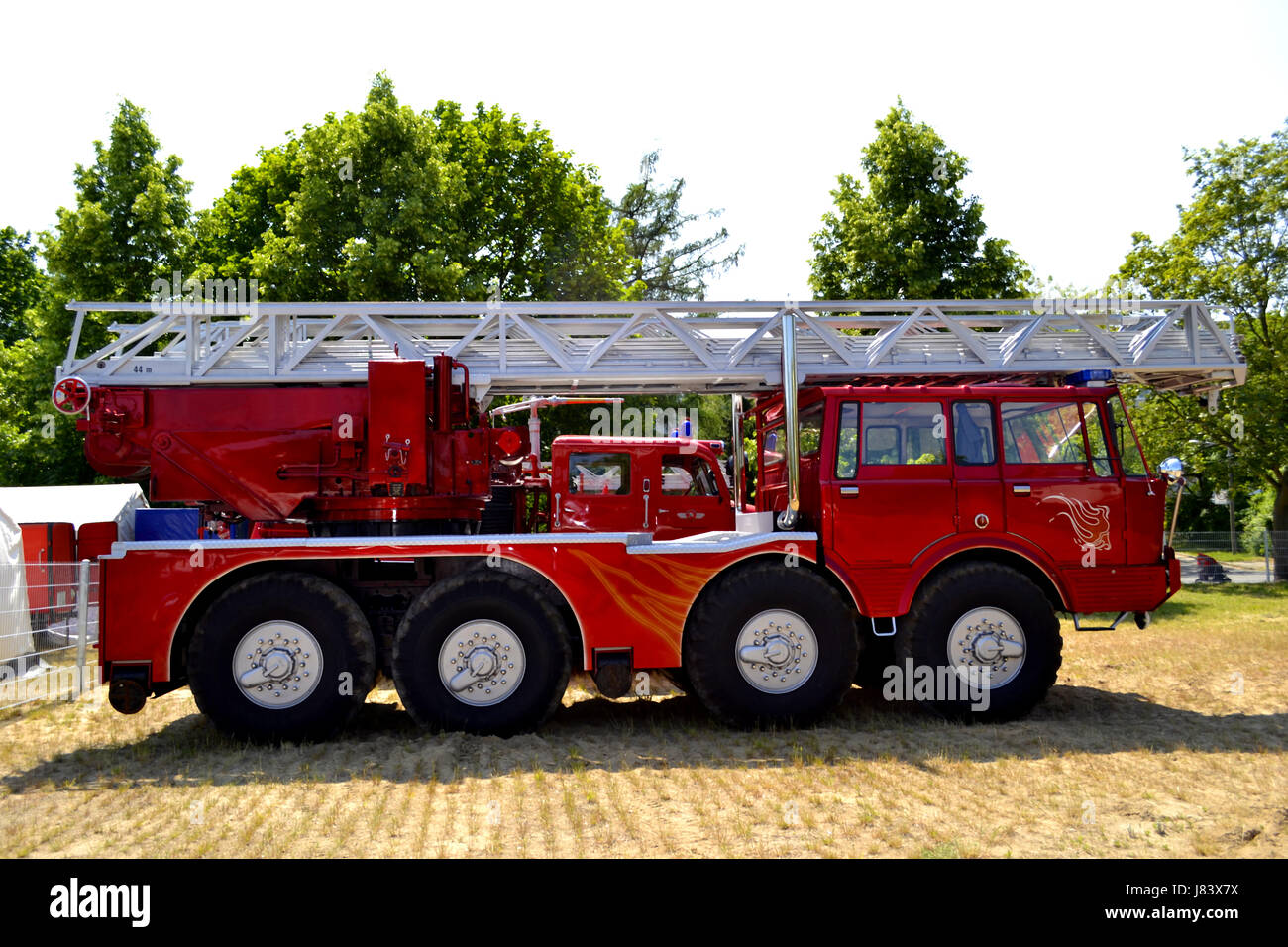 Fahrzeug Fahrzeuge Oldtimer Feuerwehr Retro-Wiederherstellungen Koloss hulk Stockfoto