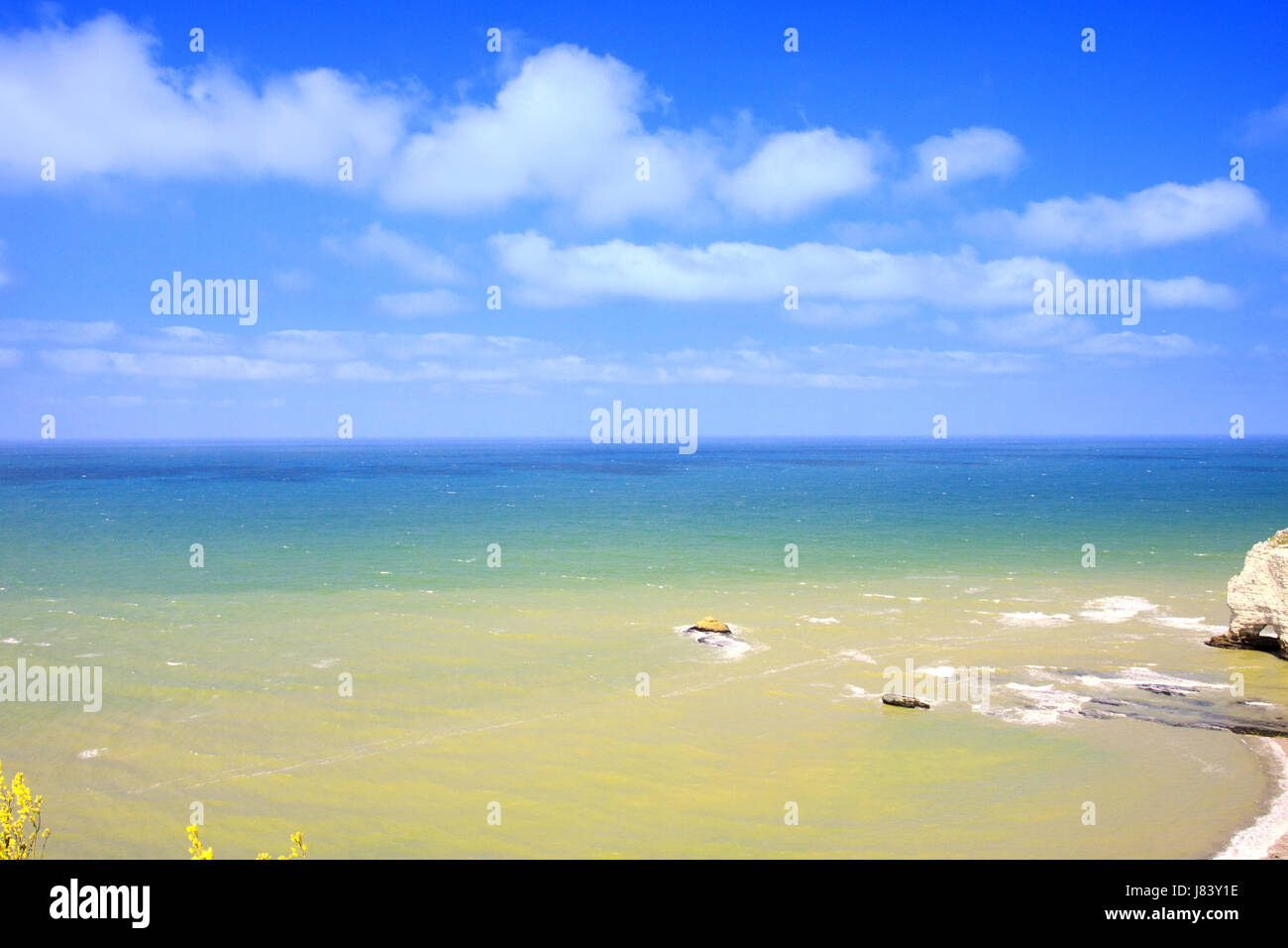 schöne beauteously schöne Höhle Bogen Strand Meer Strand Meer Bucht blau Stockfoto