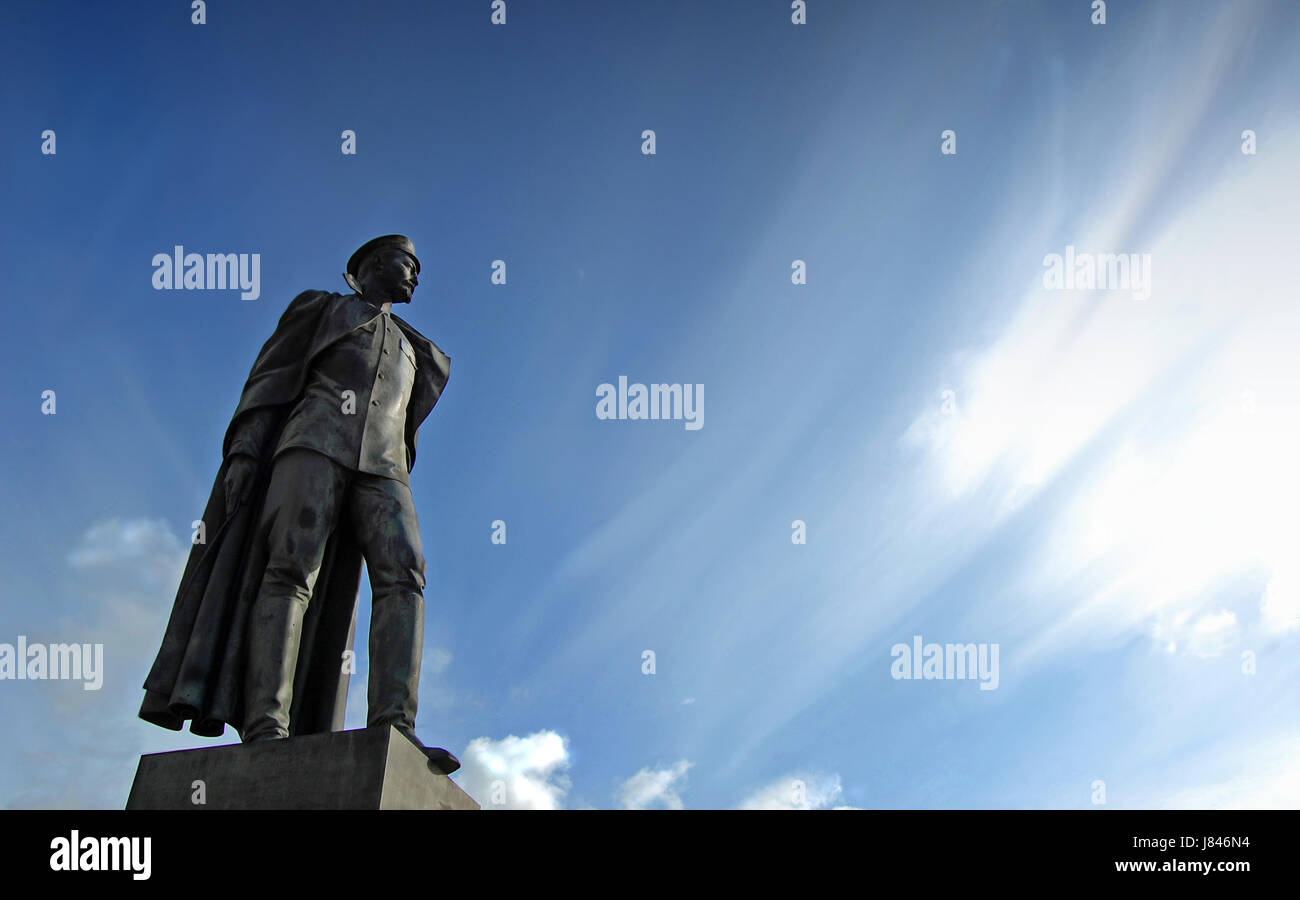 Blaue Reise Denkmal Stein Urlaub Urlaub Urlaub Urlaub-Denkmal Stockfoto