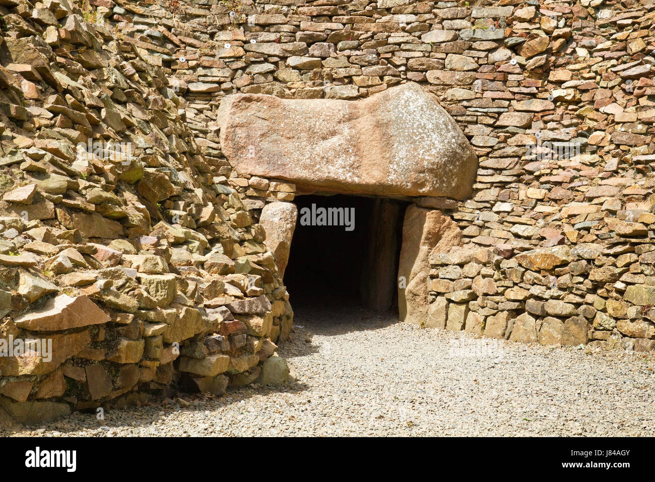 Kapelle Jersey glauben Kirche Gott Eingang antike Grabstätte Ausgrabung yrs Stockfoto