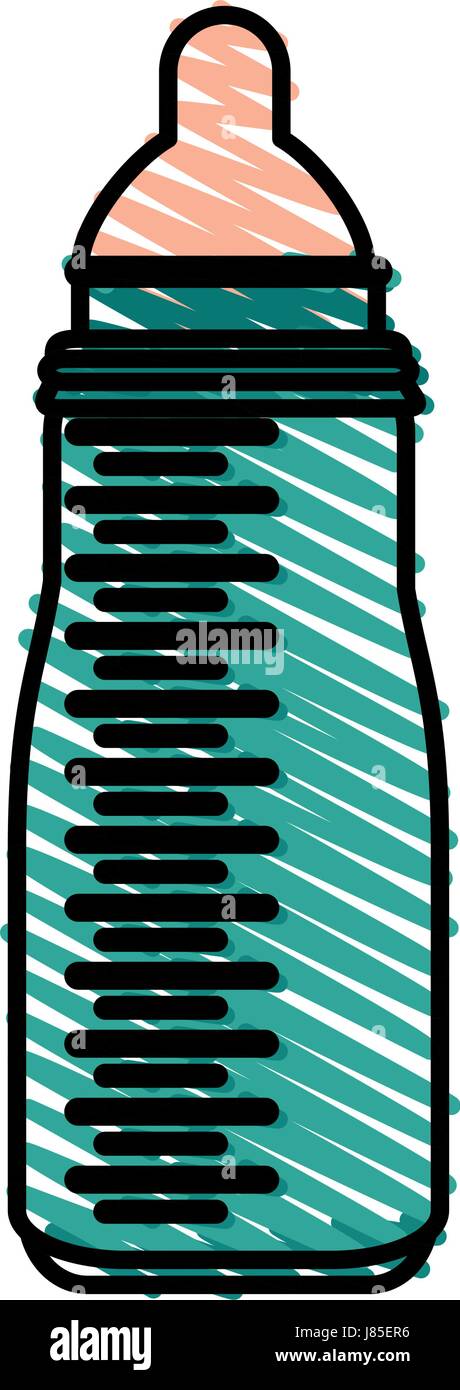 Baby Biberon Abbildung Stock Vektor