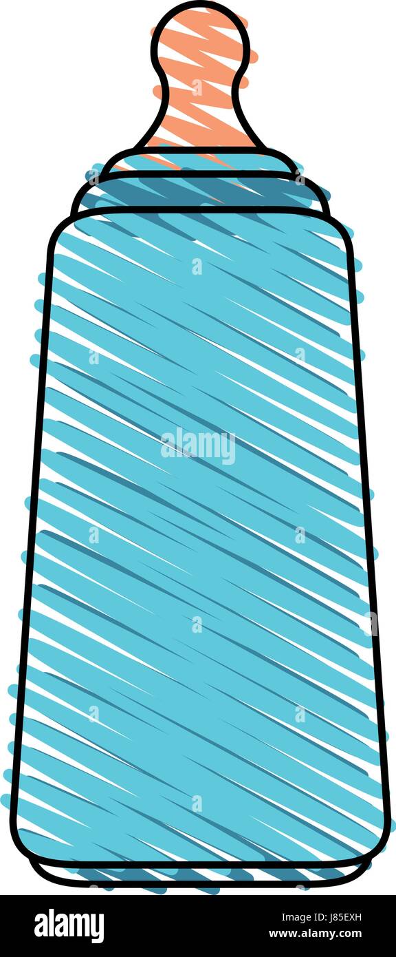 Baby Biberon Abbildung Stock Vektor