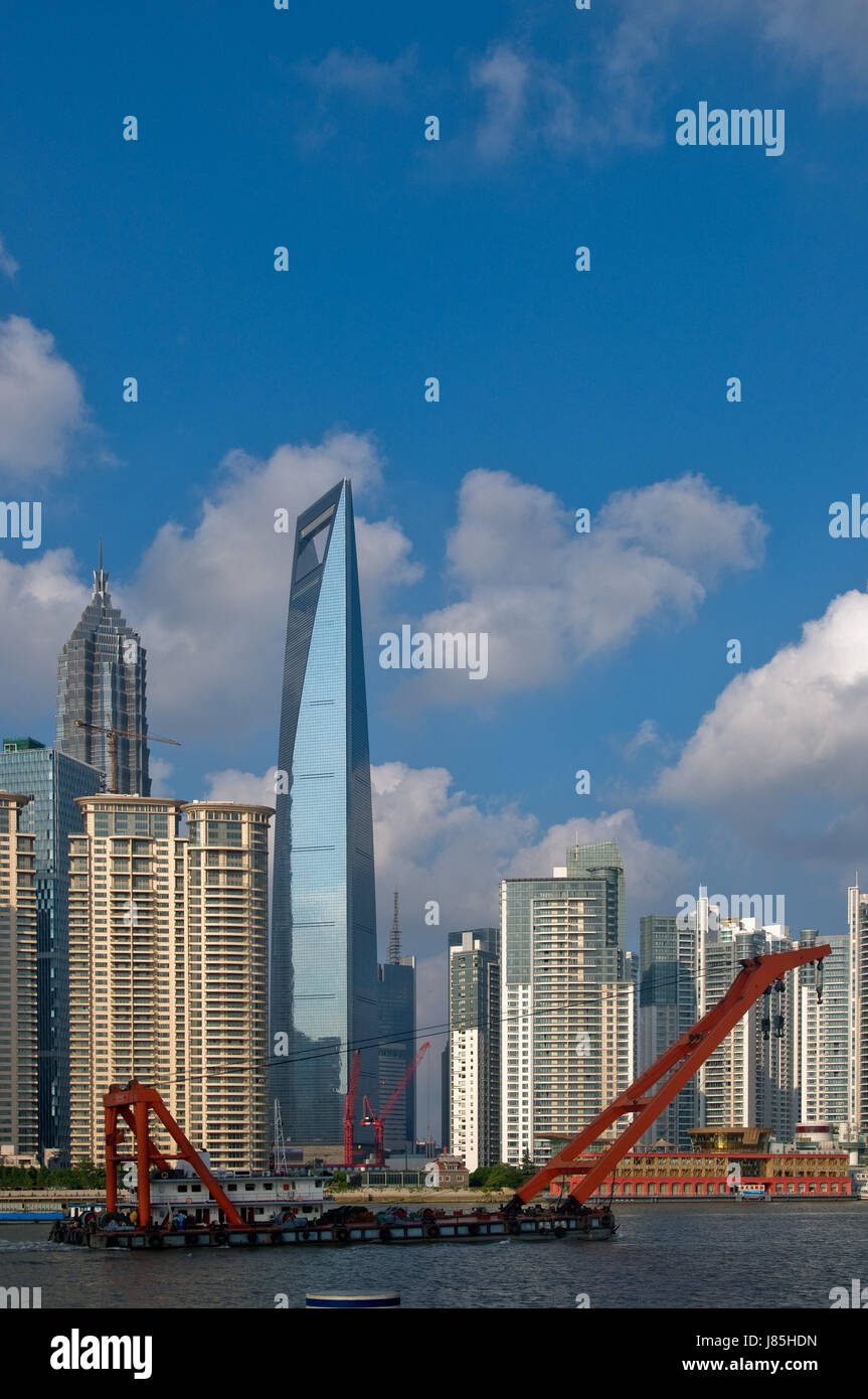 blaue Turm Büro Reisen Architekturstadt Stadt Metropole berühmte moderne Stockfoto