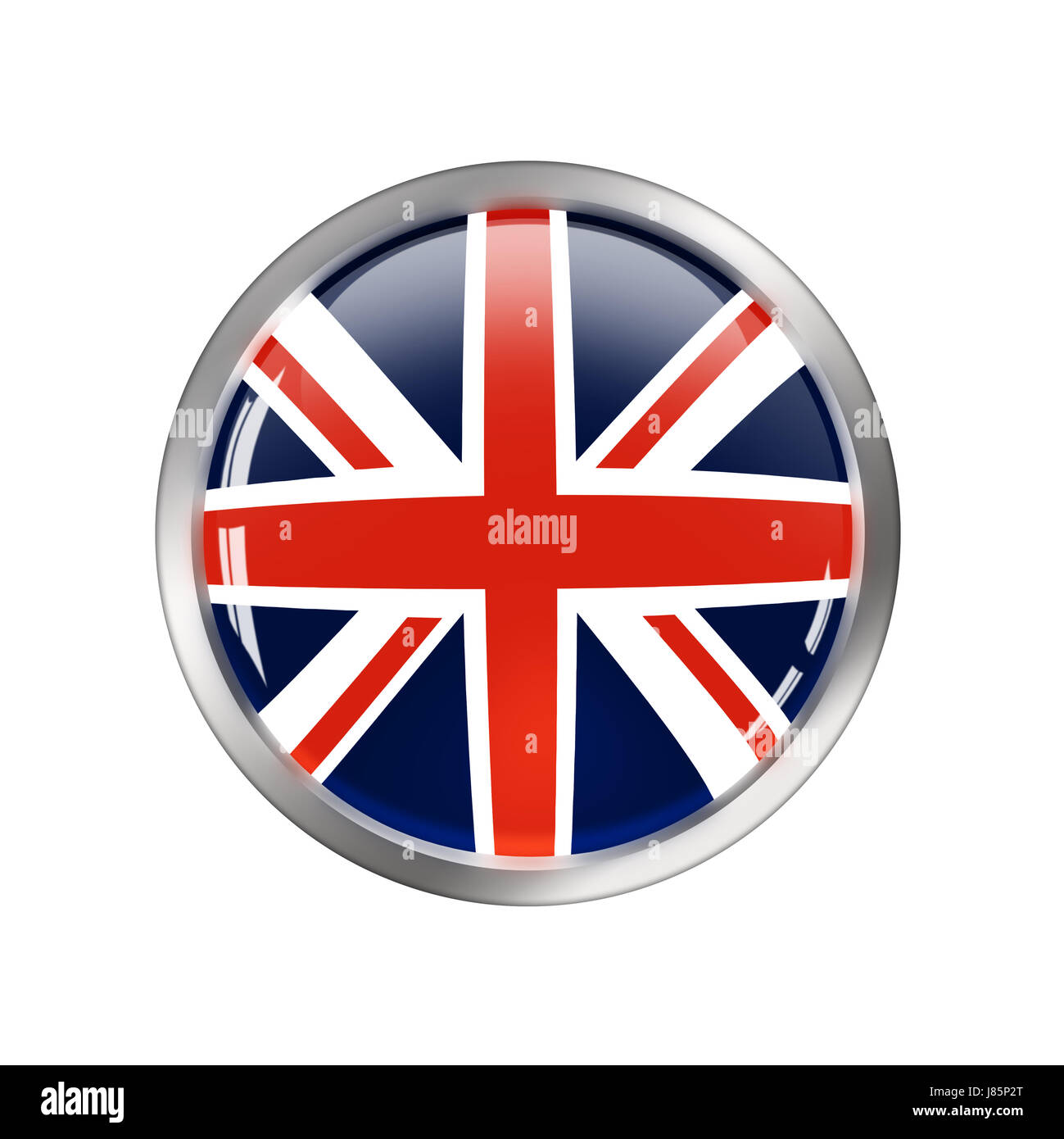 England Flagge Taste Fahnen glasig englischen Sport Sport politischen disc-england Stockfoto