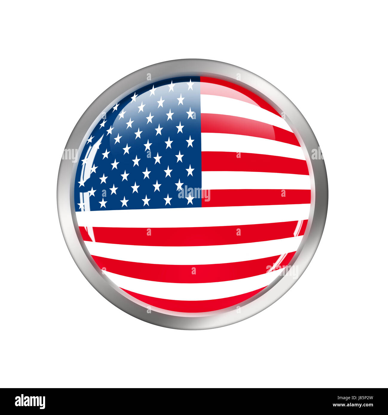 USA Flagge Taste Fahnen glasig englischen Sport Sport politischen Usa Scheibe Flagge Stockfoto