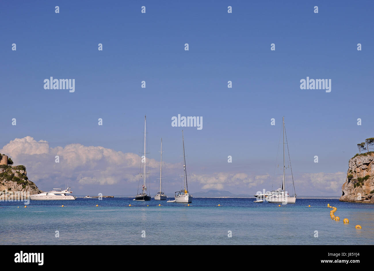 einsame Bucht auf mallorca Stockfoto