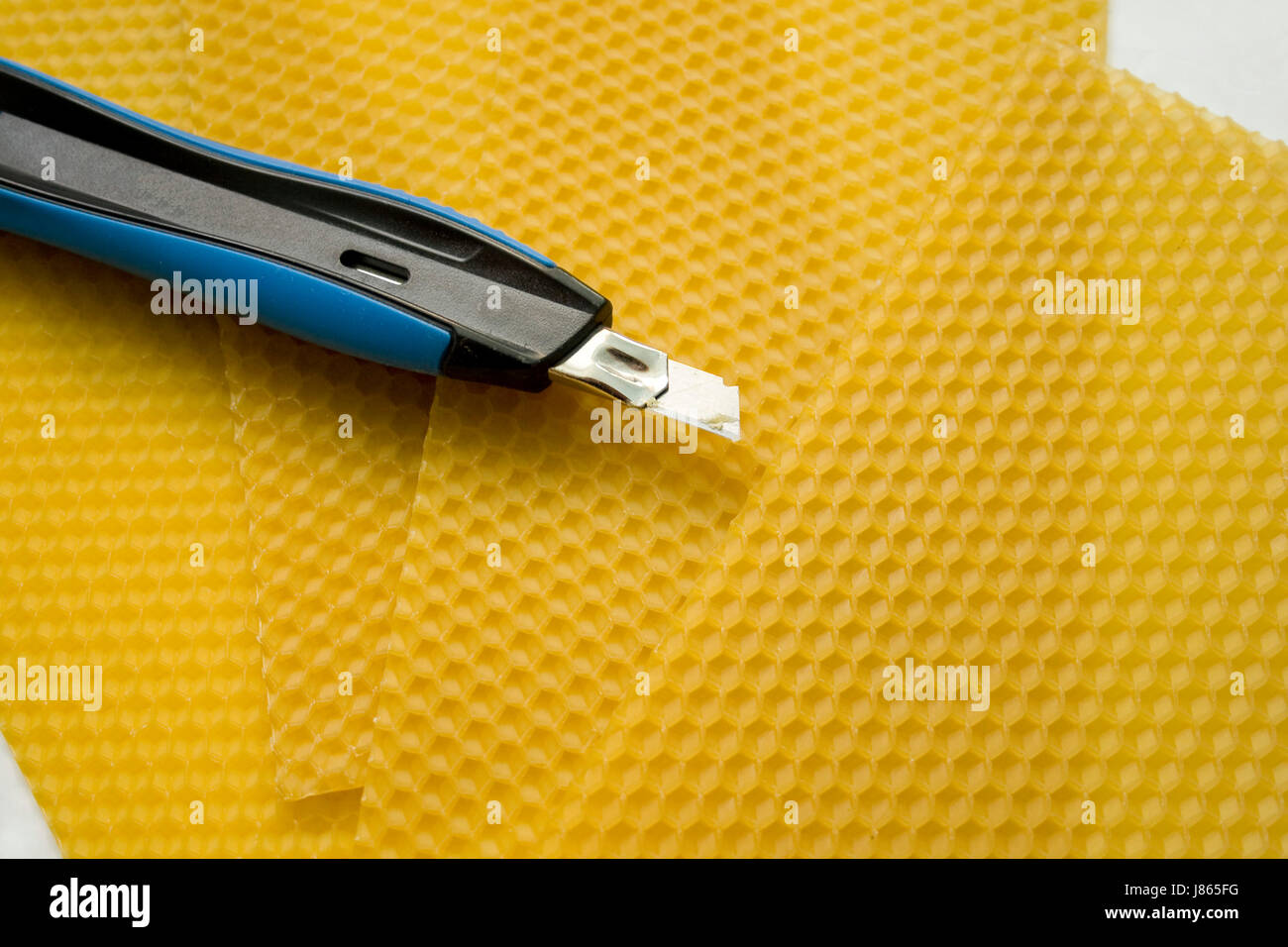 tun Kunsthandwerk Wachs Bienenwachs Tool Makro Nahaufnahme Makro Aufnahme nahe Ansicht Stockfoto