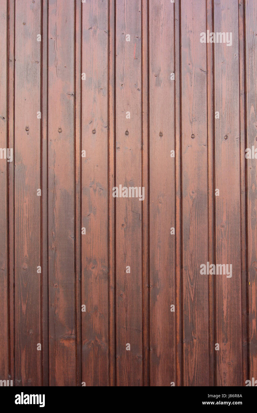 Holz-Leinwand dunkel braune Feder Holzplatten Holzbohlen Holz Hochformat Stockfoto