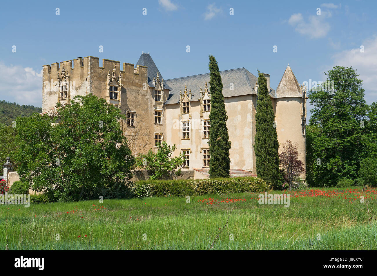 Das historische Schloss, Allemagne in Südfrankreich Stockfoto
