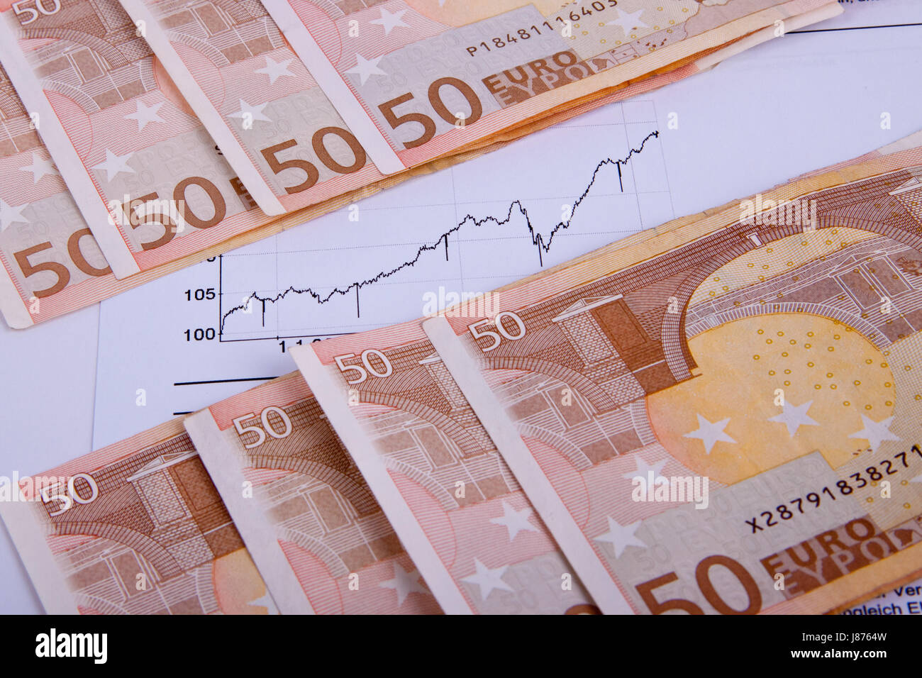 Geldanlage, Wachstum, Interesse, Vertrauen Investitionssicherheit, Instrument, Stockfoto