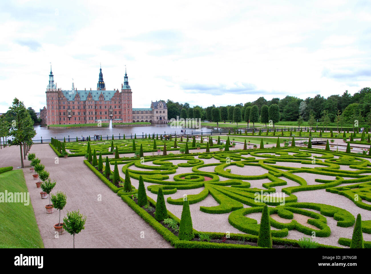 Dänemark, Gartenpalais, Gebäude, historische, Kultur, Tourismus, Dänemark, Stockfoto