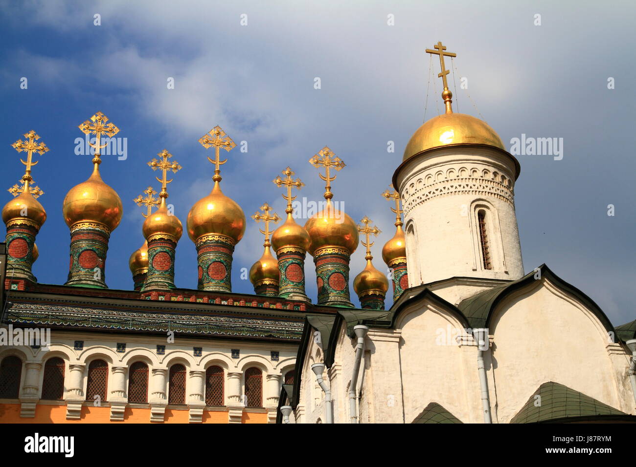 Kirche, Kathedrale, Russland, Kreml, Moskau, Turm, Religion, glauben, Kirche, Stockfoto