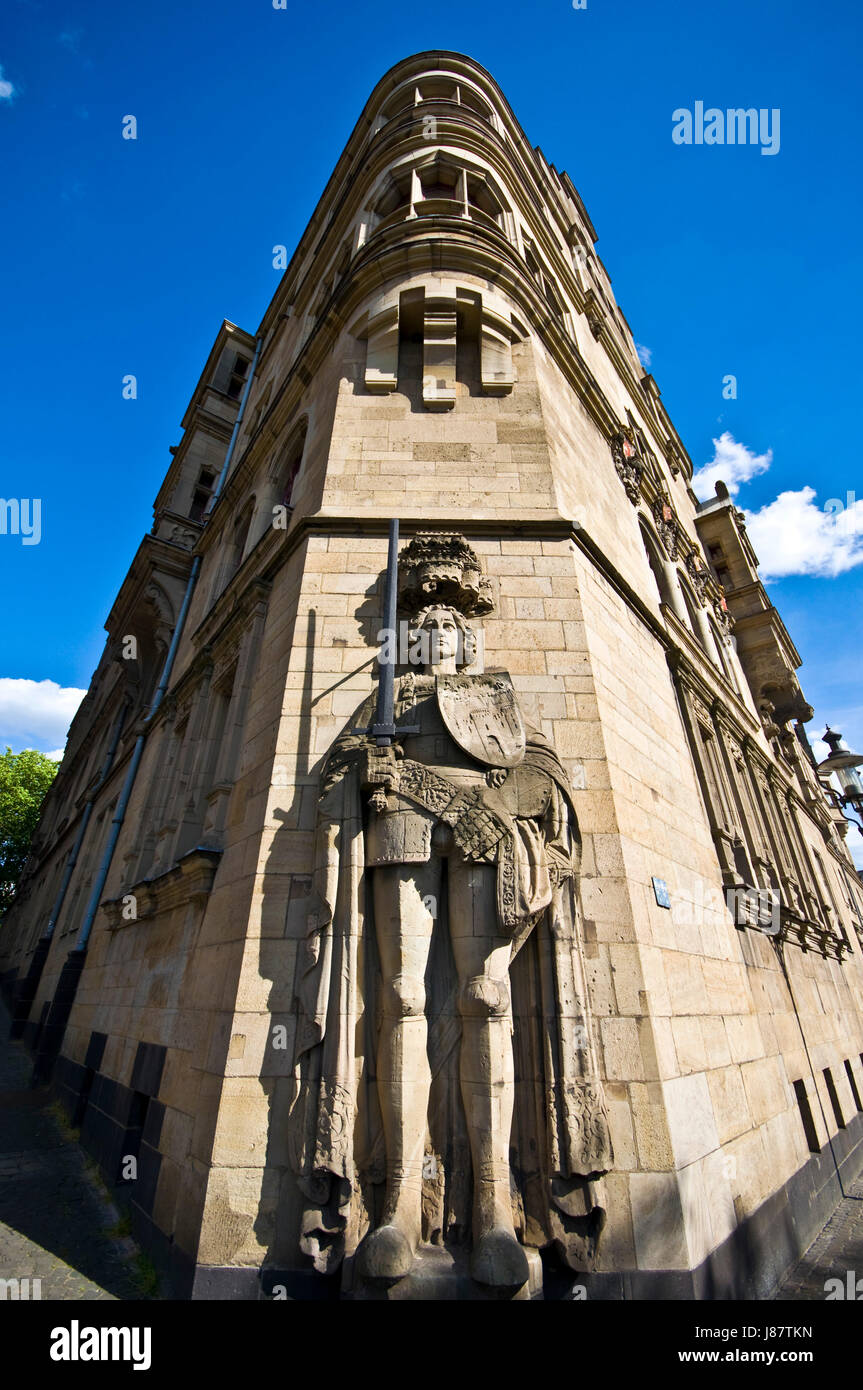 Halle, Stadt, Stadt, Stein, Statue, Glanz, scheint, hell, lucent, hell, ruhig, Stockfoto