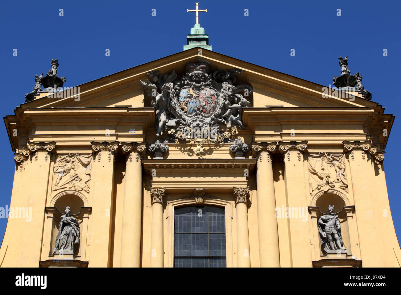 glauben, Bayern, Deutschland, Bundesrepublik Deutschland, München, Giebel, Emblem, heilig, Stockfoto