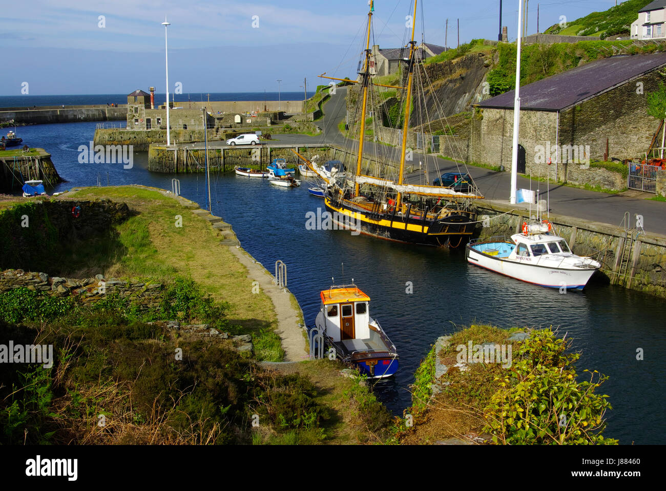 Amlwch Port Stockfoto