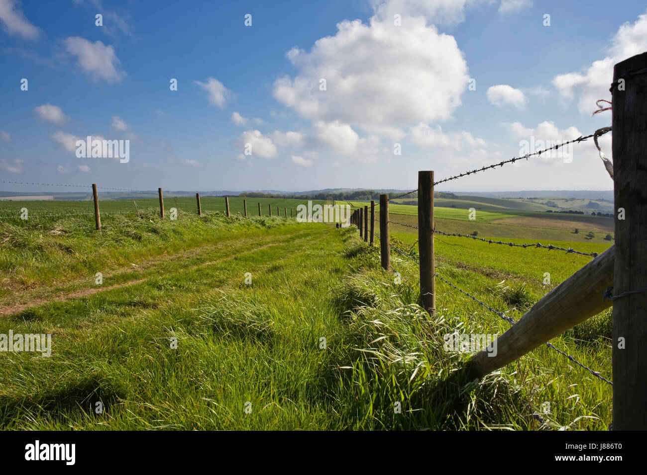 Aus Ditchling Beacon, Sussex Stockfoto