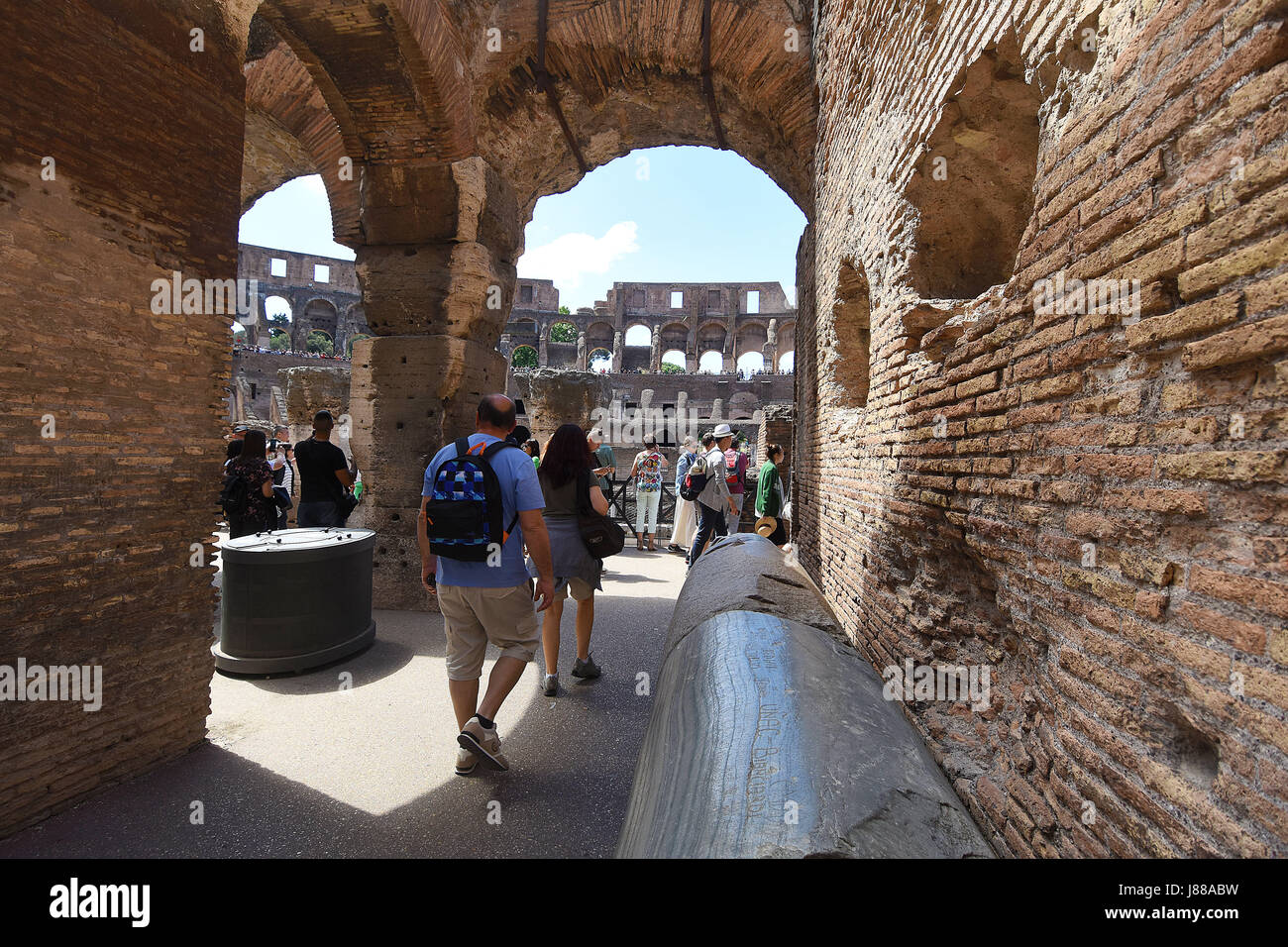 Das Kolosseum in Rom, Italien. Stockfoto