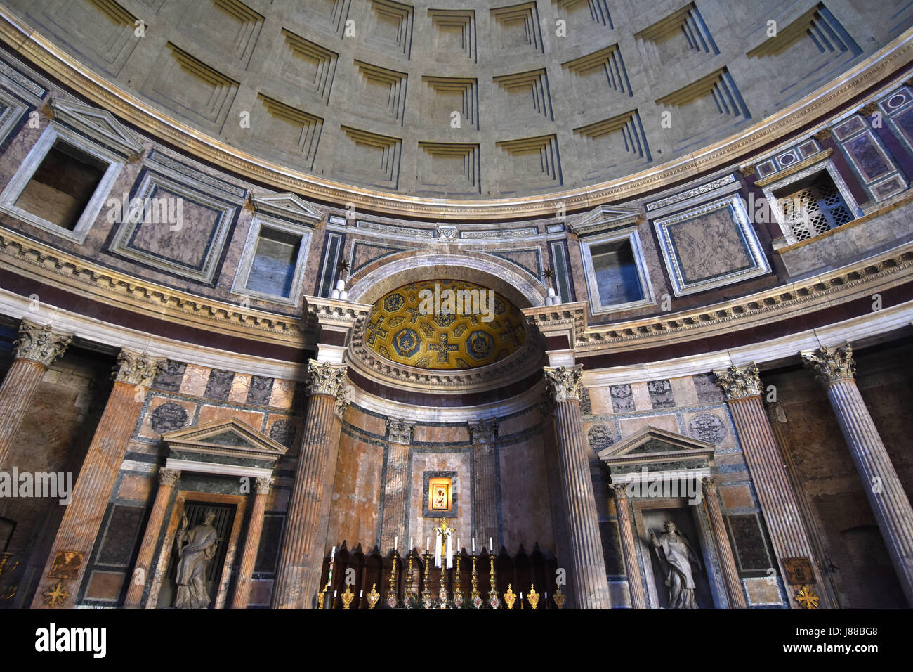 Die am besten erhaltene Gebäude aus dem antiken Rom Pantheon, Italien. Stockfoto