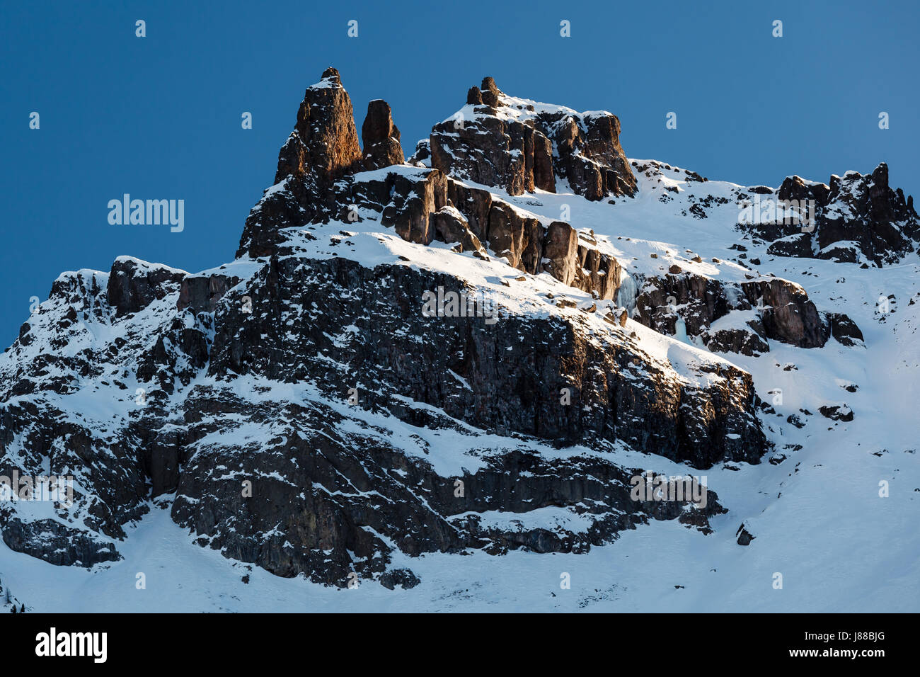 Rocky Mountains auf das Skigebiet Arabba, Dolomiten Alpen Italien Stockfoto