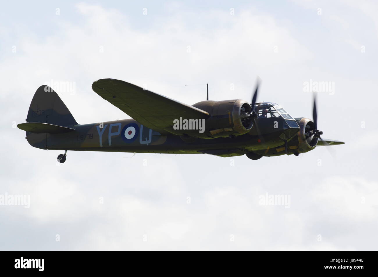 Bristol Blenheim, Mk 1F, G-BPIV, L6739, East Kirkby, England, Vereinigtes Königreich. Stockfoto