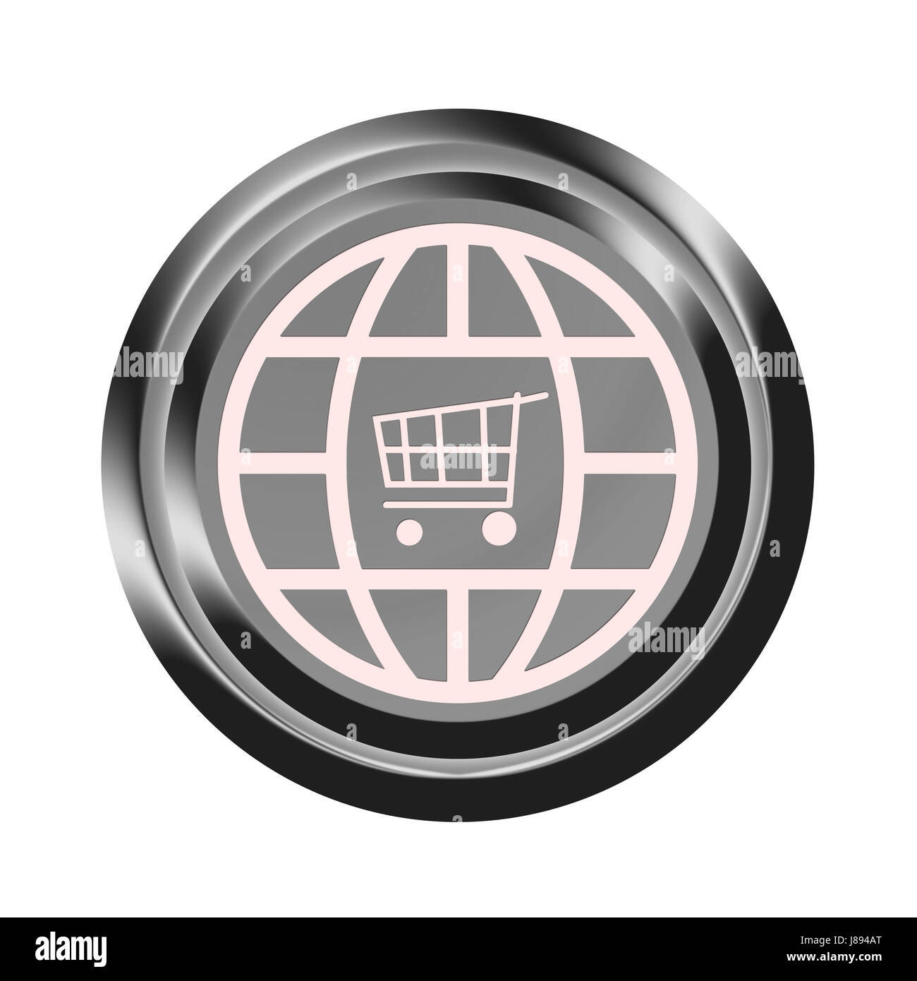 Schaltfläche "Online-Shop" Stockfoto