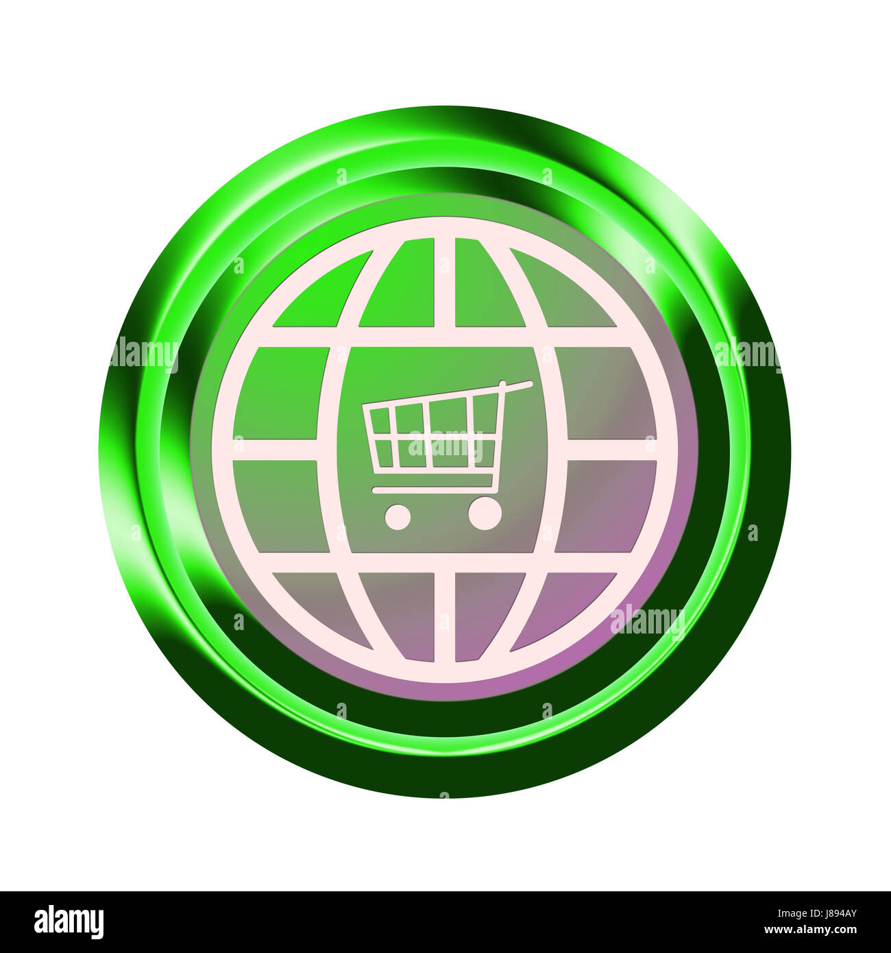 Schaltfläche "Online-Shop" Stockfoto