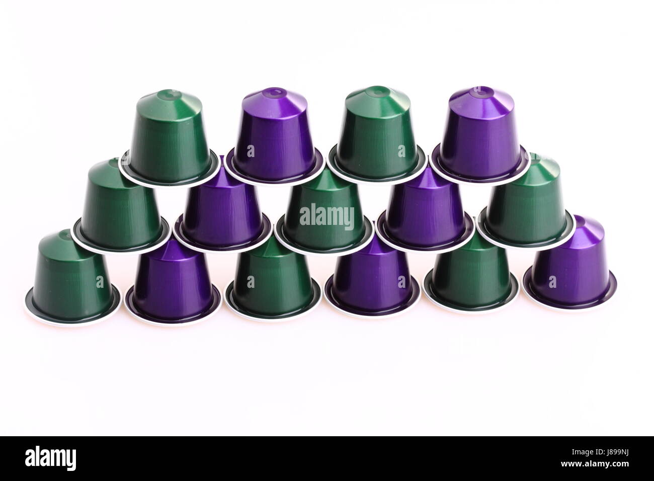 Kaffee-Kapseln Stockfoto