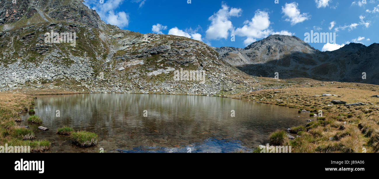 Berge, Südtirol, Funkstille, Ruhe, Stille, Bergsee, Rest, Stockfoto