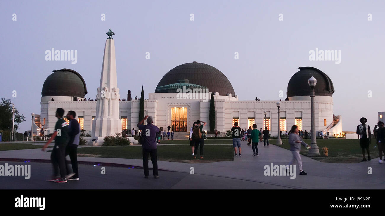 Berühmten Griffith Sternwarte in Los Angeles - LOS ANGELES - Kalifornien - 19. April 2017 Stockfoto