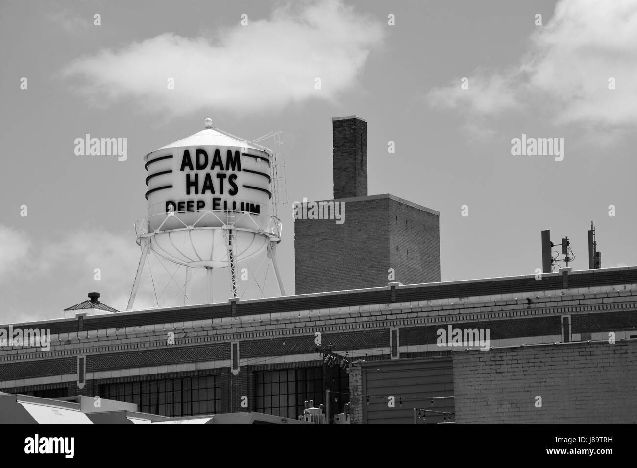 Die adam Hüte Gebäude im Deep Ellum Nachbarschaft von Dallas hat in das ADAM-Hüte, lofts Wohnraum umgewandelt Stockfoto