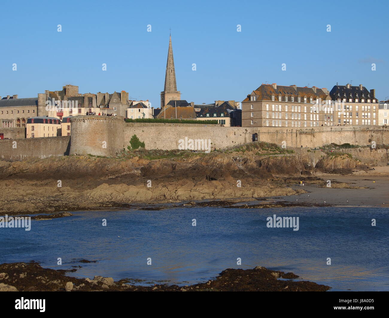 mit Blick auf Saint-malo Stockfoto