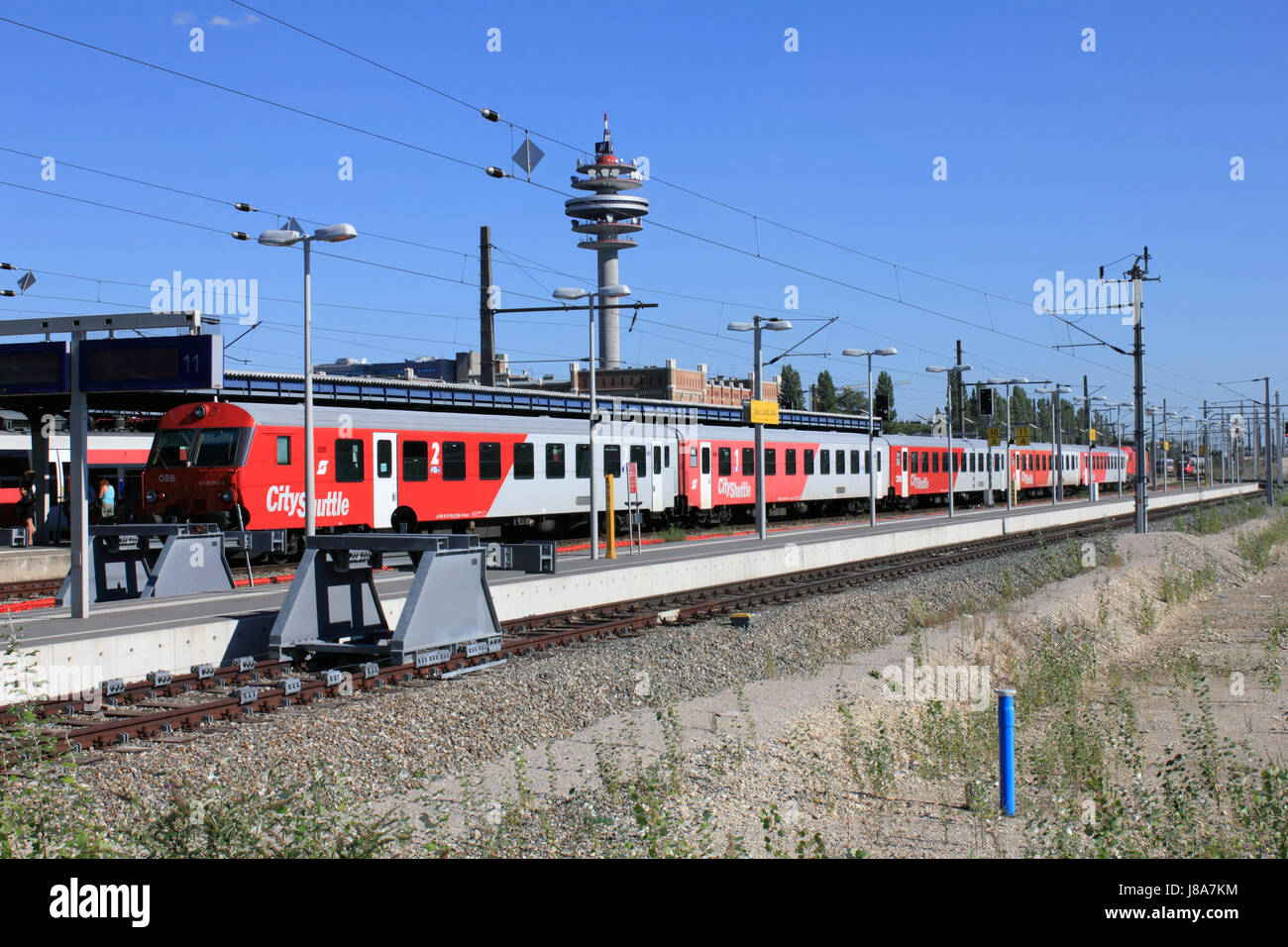 Ostbahnhof-Wien Stockfoto