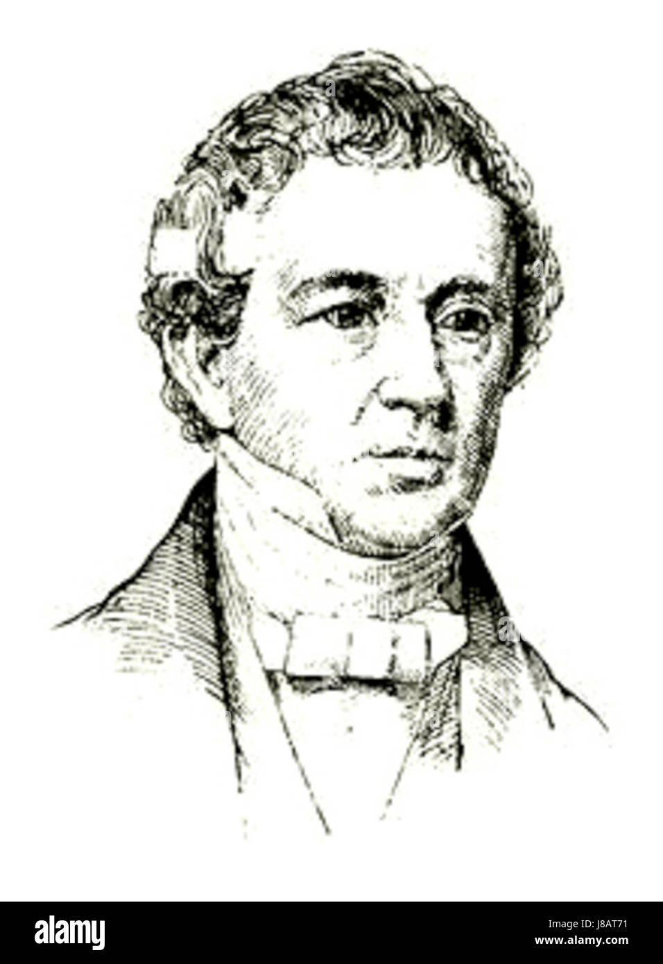 Alexander Hill Everett war ein US-amerikanischer Diplomat, Historiker und Schriftsteller, der für seine bedeutenden Beiträge zu den frühen amerikanischen Außenbeziehungen und zum intellektuellen Leben bekannt war. Stockfoto