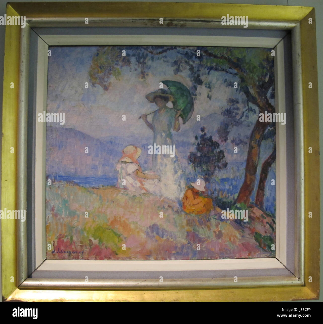 Henri Lebasque, Ragazza Con Ombrello, 1909 Stockfoto