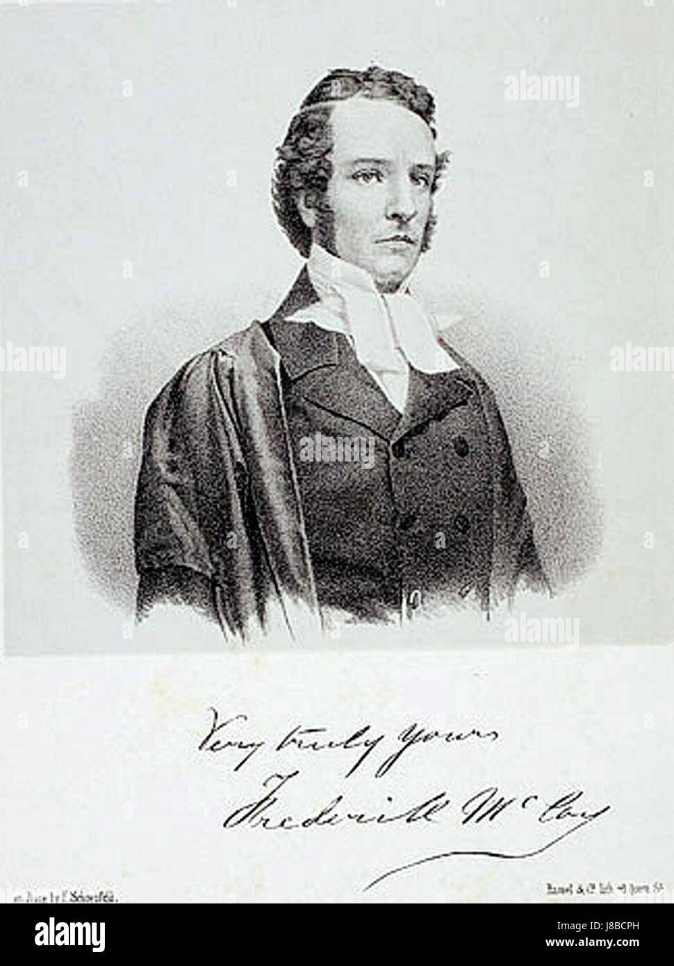 Friedrich Schoenfeld war ein bedeutender deutscher Komponist und Dirigent des 19. Jahrhunderts. Seine Werke, die oft tief in der Romantik verwurzelt waren, beeinflussten die deutsche klassische Musik während seiner Zeit. Stockfoto