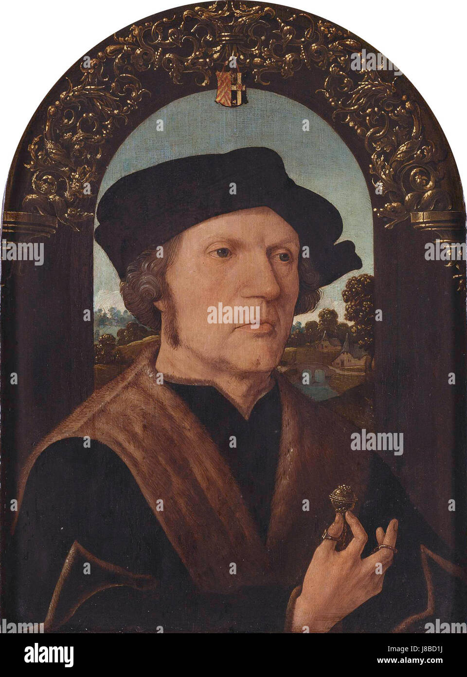 Jan Gerritsz van Egmond (gest. 1523). Gerichtsvollzieher von Nieuwburg, von oder nach Jacob Cornelisz. Van Oostsanen Stockfoto