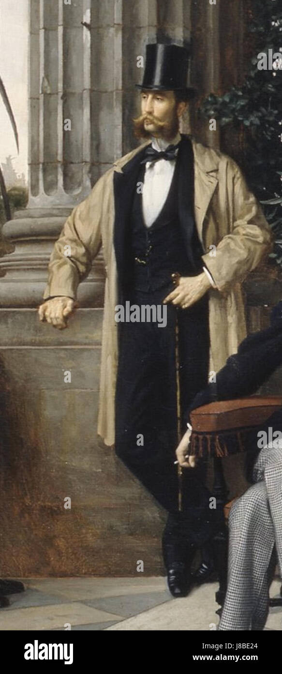 James Tissot The Circle von der Rue Royale Comte Etienne de Ganay Stockfoto