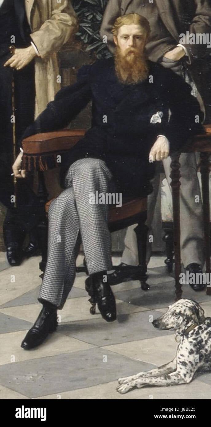 James Tissot den Kreis der Rue Royale Capitaine Coleraine Vansittart Stockfoto