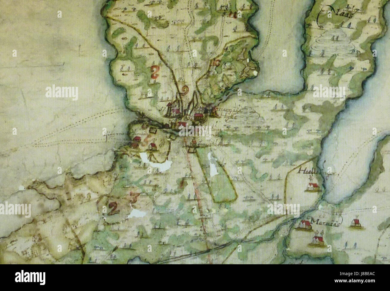 Ludvika Bruk, ein historisches Eisenwerk in Schweden, das 1678 gegründet wurde, war ein wichtiger Industriestandort für die Eisenproduktion während des schwedischen Reiches. Stockfoto