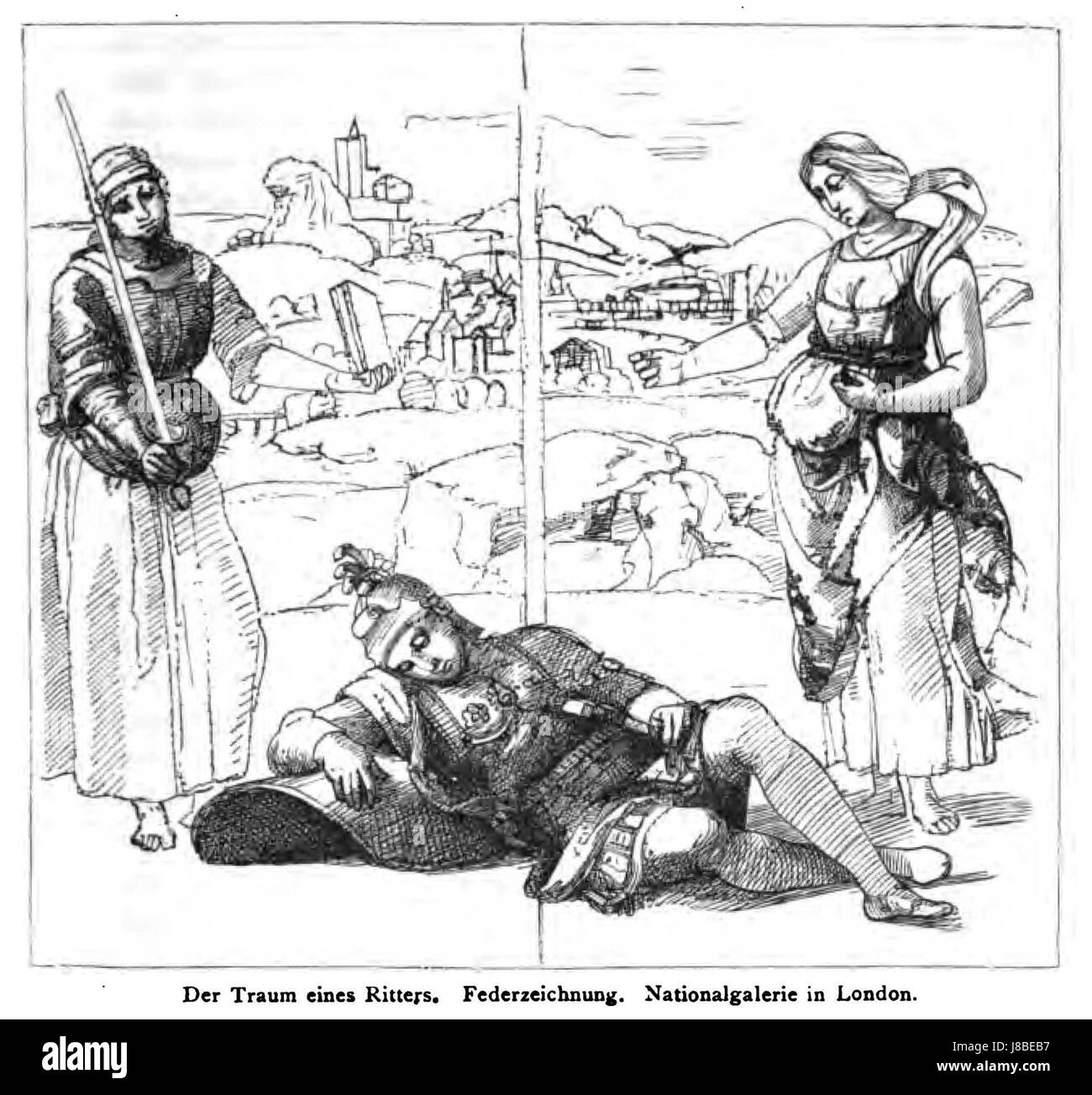 Dies bezieht sich auf ein kunsthistorisches Werk mit dem Titel „die Werke italienischer Meister“, das von Morelli verfasst wurde. Es enthält eine detaillierte Untersuchung italienischer Kunstmeister und ihrer Beiträge zur westlichen Kunst, mit einem Schwerpunkt auf einem bestimmten Bild auf Seite 361. Stockfoto