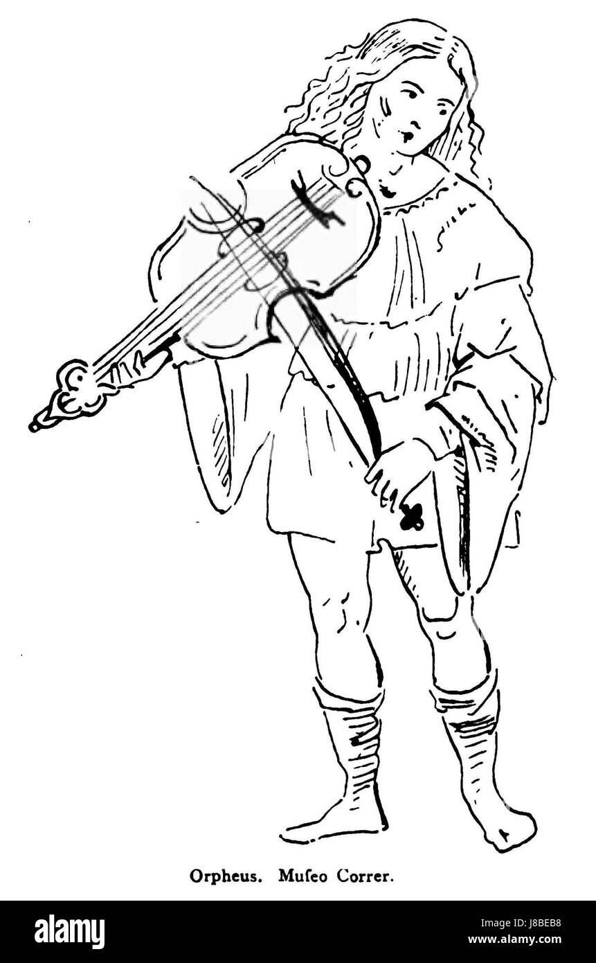 Eine Seite aus „die Werke italienischer Meister“ von Morelli, die ein berühmtes Werk italienischer Meister zeigt. Seite 358 zeigt ein Beispiel italienischer Renaissance-Kunst und Meisterschaft in Komposition und Technik. Stockfoto