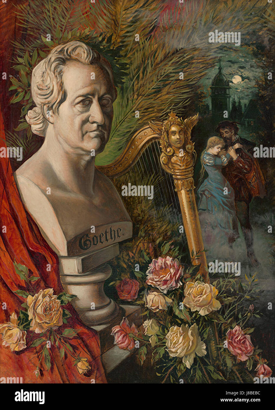 Eduard Majsch Goethes Apotheose 1885 1895 Stockfoto