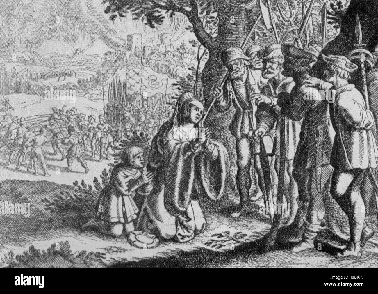 Gr fin Helfenstein Von Matthaeus Merian D Ae Stockfotografie Alamy