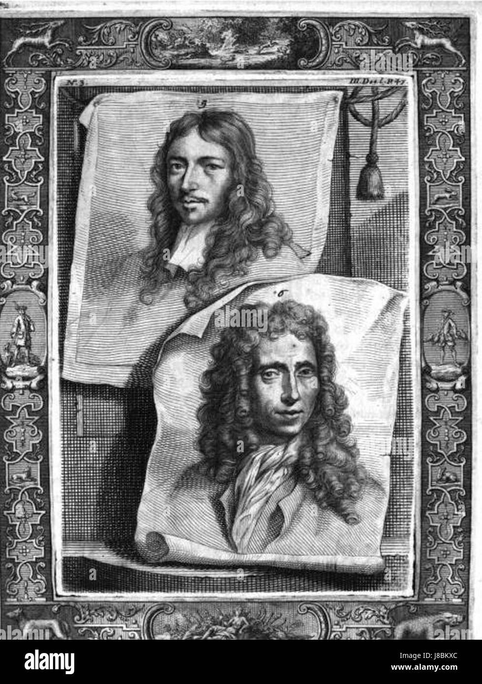 JCWeyerman VIII Platte 3 Jan de Bisschop Johannes Voorhout Stockfoto