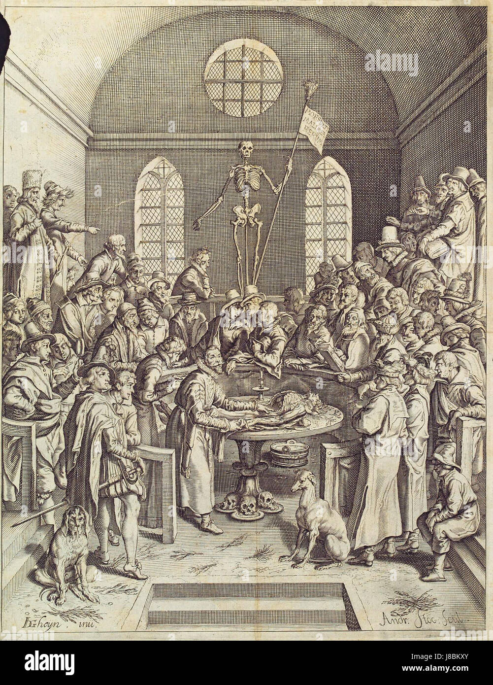 Jacob de Gheyn Die Anatomische Vorlesungen Stockfoto