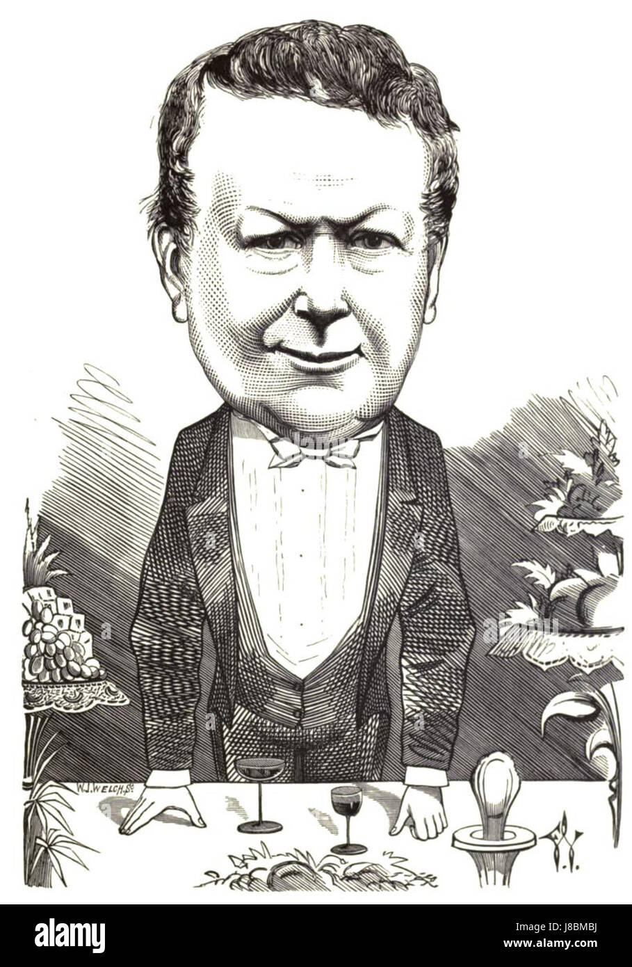 John Baldwin Buckstone war ein englischer Schauspieler und Dramatiker, der für seine Beiträge auf der Bühne bekannt war. Das Porträt wahrscheinlich von 1872 zeigt ihn in seiner Rolle als Schlüsselfigur des englischen Theaters während der viktorianischen Ära. Stockfoto