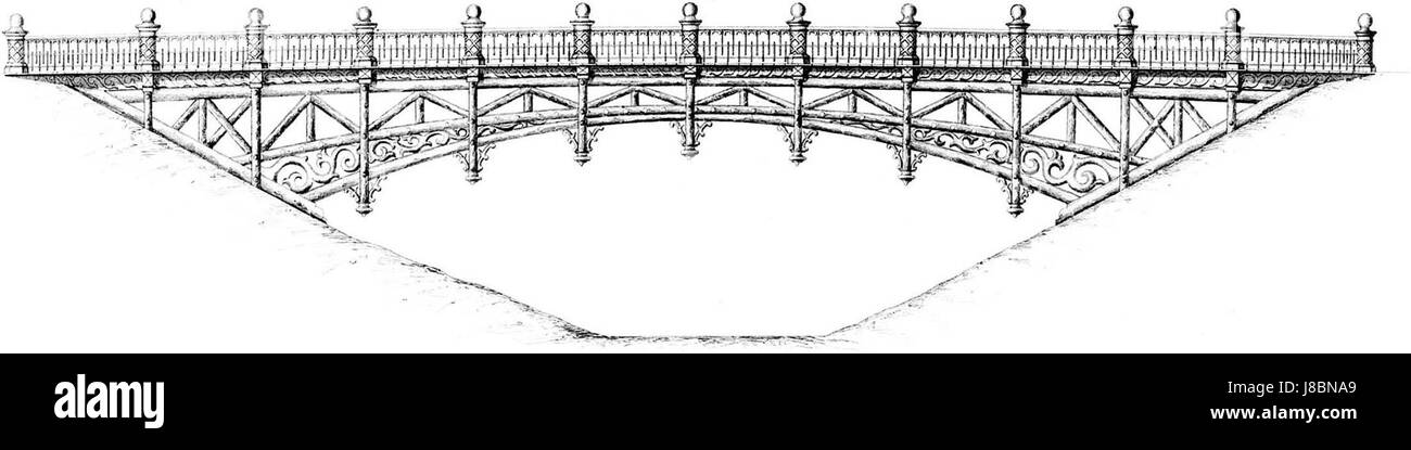 Dieses Bild zeigt die von L.H. Eberson entworfene Brücke auf dem Anwesen Beekhuizen. Eberson war bekannt für seine Beiträge zu Architektur und Design, und diese Brücke ist ein Beispiel für seine innovativen Arbeiten in der Landschaftsarchitektur. Es befindet sich auf dem Anwesen Beekhuizen und verbindet funktionellen Nutzen mit ästhetischer Schönheit und bietet eine nahtlose Verbindung zwischen natürlicher Umgebung und architektonischem Design. Stockfoto