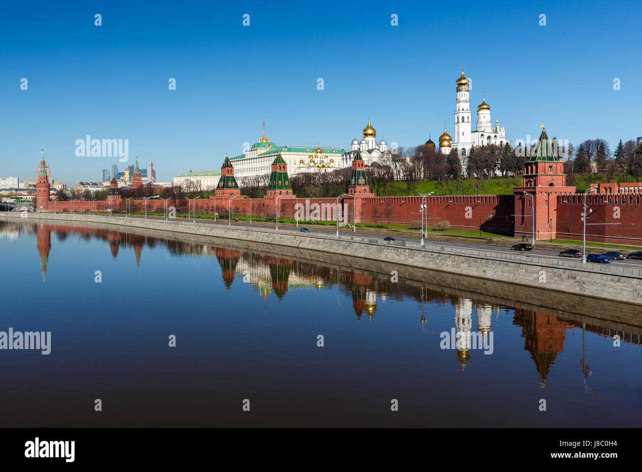 Moskauer Kreml und Iwan der große Glockenturm, Russland Stockfoto