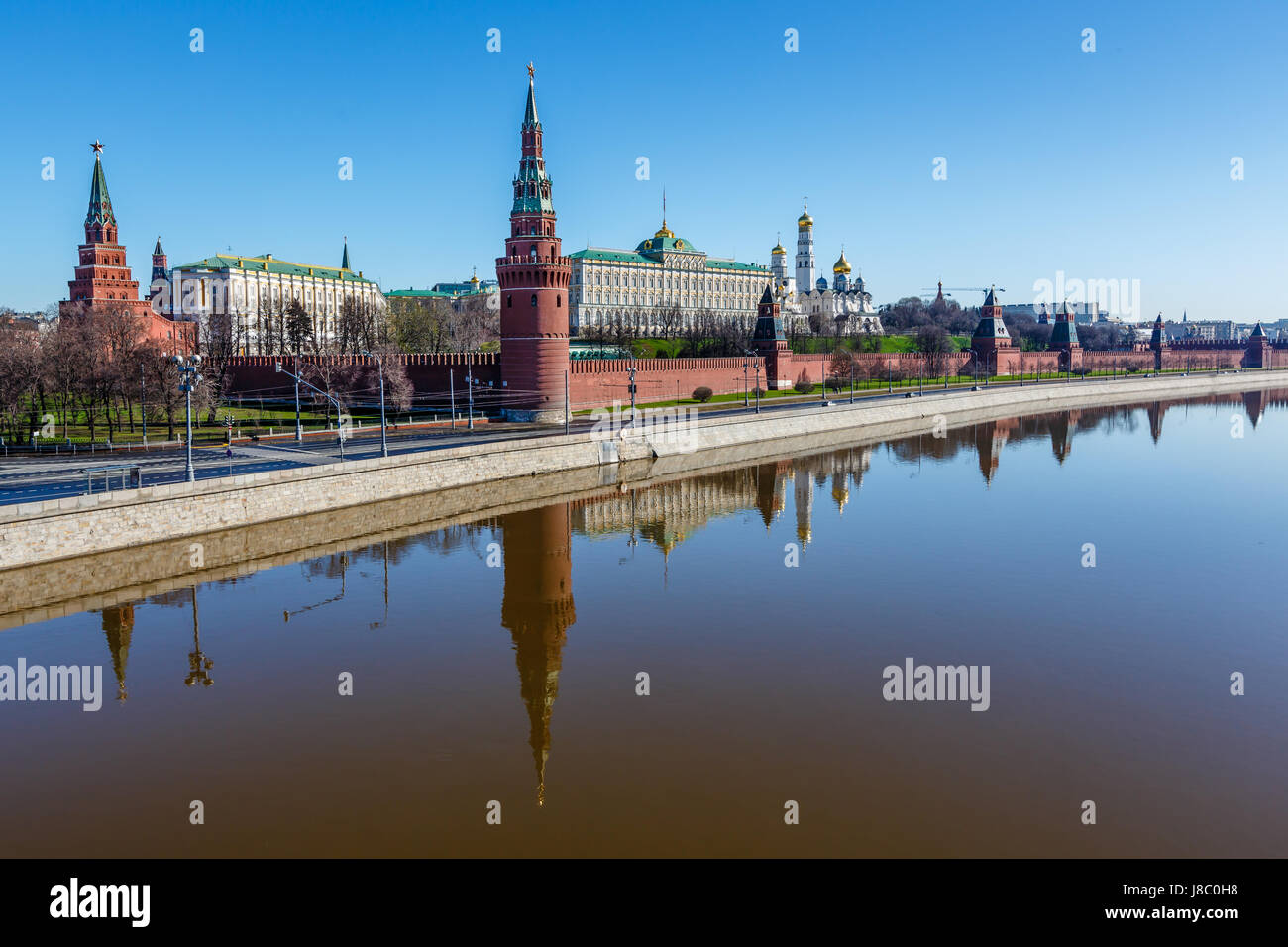 Moskauer Kreml und Iwan der große Glockenturm, Russland Stockfoto