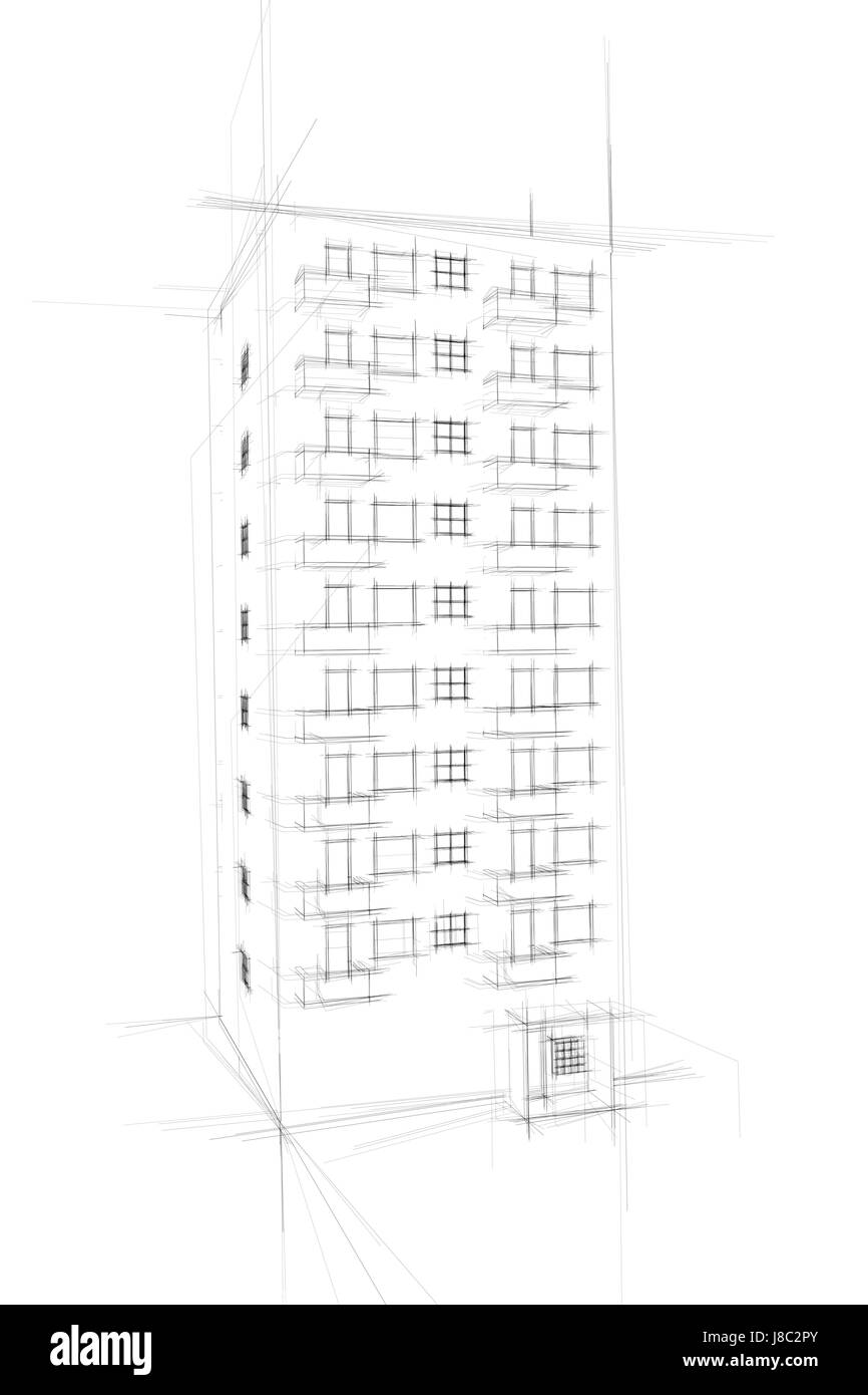 Haus, Gebäude, Single, One, Baustil, Architektur, Stockfoto